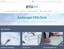Tablet Screenshot of andersencpa.com